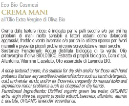 Etichetta - Crema Mani